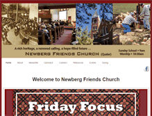 Tablet Screenshot of newbergfriends.org